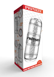 Masturbatore maschile doppio Clear Shot Double Masturbator