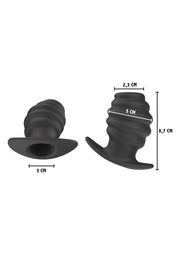 Plug anale cavo Invader Open Plug Large