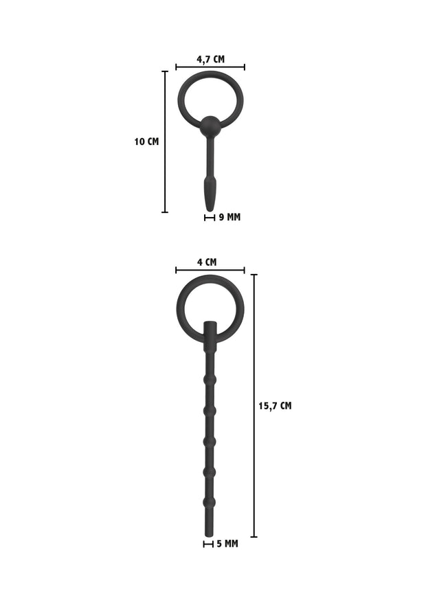 Dilatatore uretrale Penis Plug Set Large 2 pcs