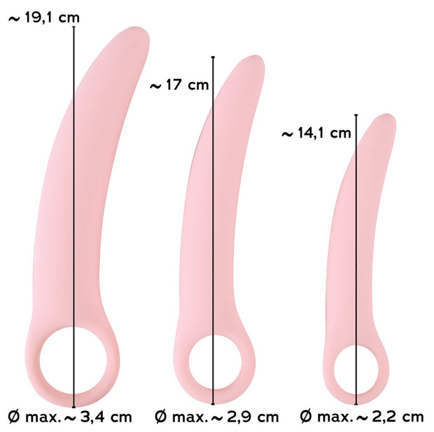 Vaginal trainers set 3 pz dildo in silicone