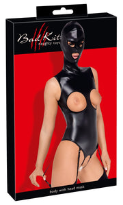 Body con reggicalze e maschera bdsm