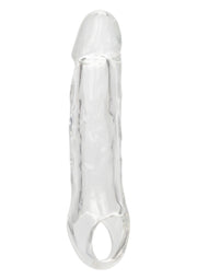 Guaina fallica con anello per testicoli Clear Extension 5.5 In