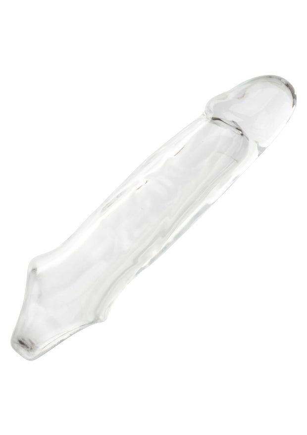 Guaina fallica con anello per testicoli Clear Extension 5.5 In