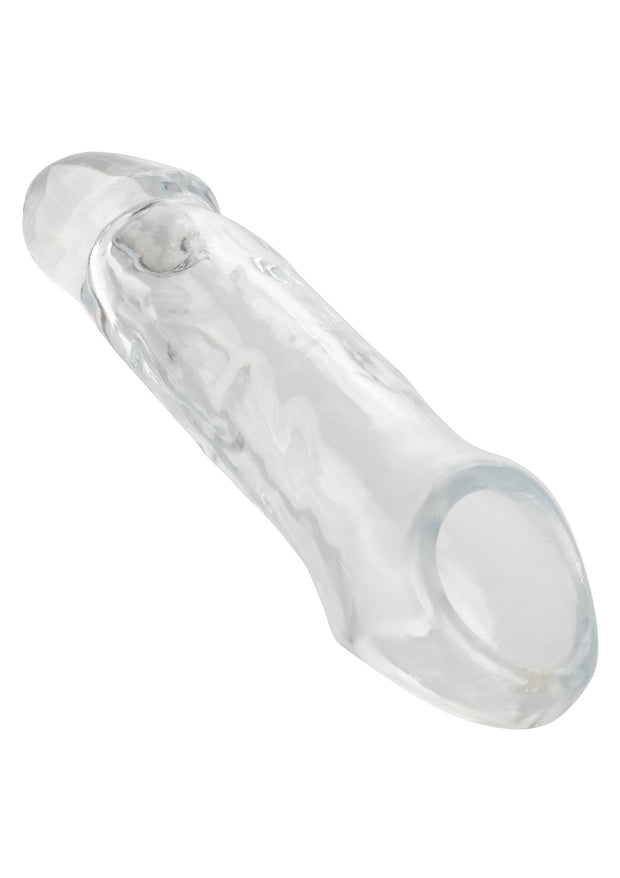 Guaina fallica con anello per testicoli Clear Extension 6.5 In