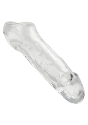 Guaina fallica con anello per testicoli Clear Extension 7.5 In