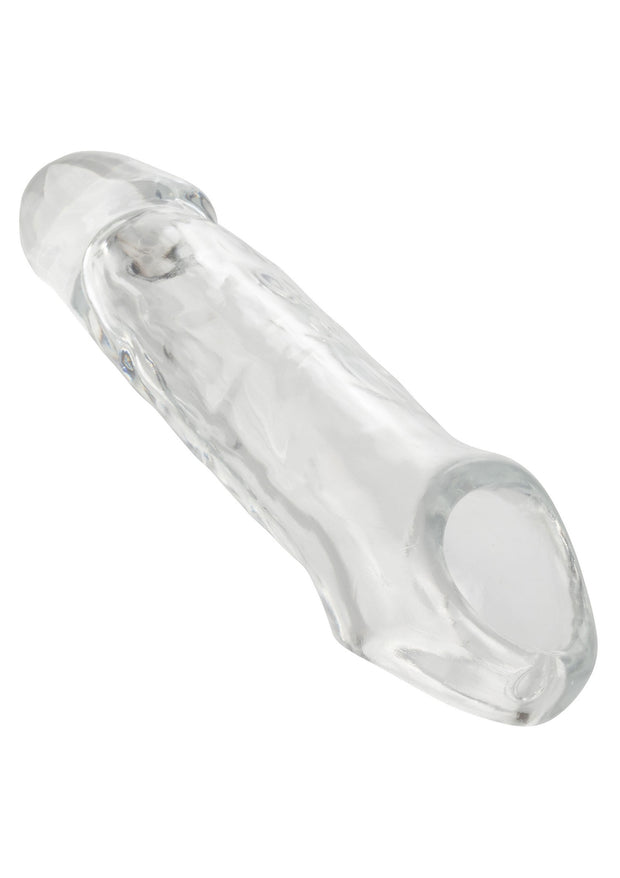 Guaina fallica con anello per testicoli Clear Extension 7.5 In