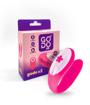 vibratore per la coppia godo X 2 silicone pink GODO DI +