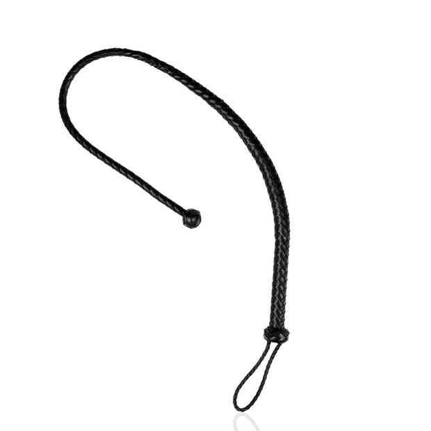 Frusta Leather Whip with Knot Detail