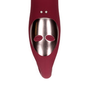 Bendable Vibrating Strapless Strap-on - Merlot Grape