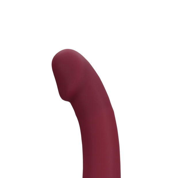 Bendable Vibrating Strapless Strap-on - Merlot Grape