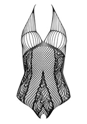 Body in pizzo nero intimo sexy con cavallo aperto kotek