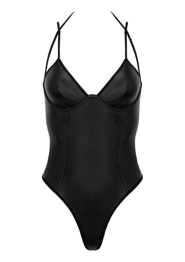 Body erotico g-string wetlook nero kotek