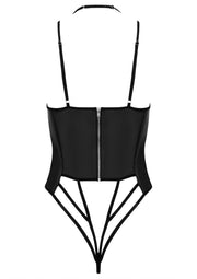 Body erotico g-string wetlook nero kotek