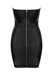 Vestito sexy in simil pelle Blackelia kotek