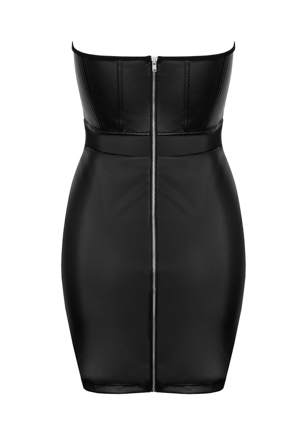 Vestito sexy in simil pelle Blackelia kotek