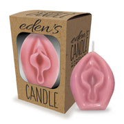 Candela erotica a forma di vagina profumo intenso di vaniglia Eden's Candle