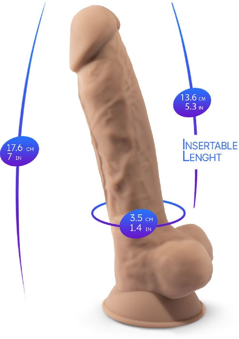 Fallo realistico con ventosa Model 1 17.5 cm