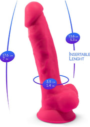 Fallo realistico con ventosa Model 1 17.5 cm pink