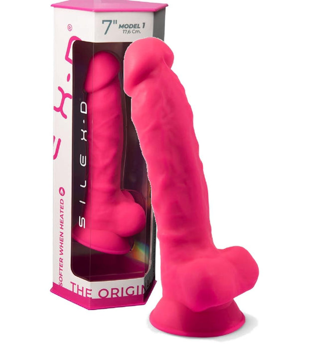 Fallo realistico con ventosa Model 1 17.5 cm pink