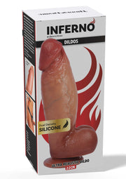 Fallo big con ventosa impermeabile in silicone dual density hidden desire