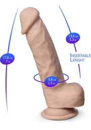 Dildo real skin in silicone termoregolatore silexd