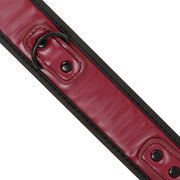 Collare con catena regolabile in pelle e fodera in neoprene fetish dark room