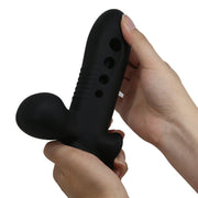 Guaina per pene prolunga fallica in silicone con pompa e anello fallico Baile