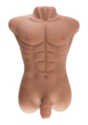 Masturbatore busto realistico con dildo e ano penetrabile dude,fuck me