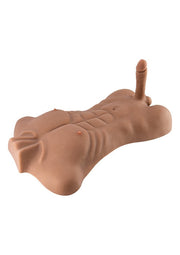 Masturbatore busto realistico con dildo e ano penetrabile dude,fuck me