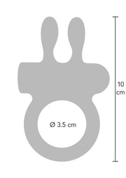 Anello fallico vibrante con stimolatore per clitoride in silicone per coppie hidden desire