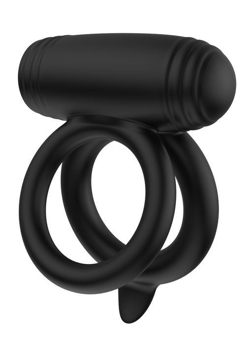 Anello fallico doppio vibrante in silcone stimolatore per lui e lei hidden desire