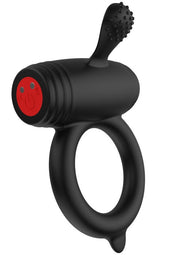 Anello fallico in silicone multivelocità stimola il clitoride hidden desire