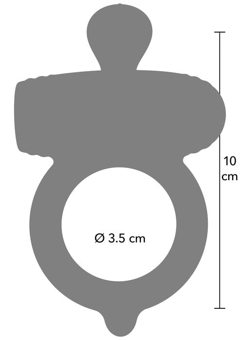 Anello fallico in silicone multivelocità stimola il clitoride hidden desire
