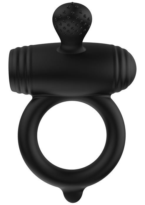 Anello fallico in silicone multivelocità stimola il clitoride hidden desire