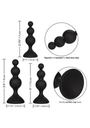 Kit plug anale in silicone stimolatore anal kit calexotics