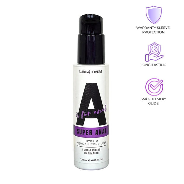 Lubrificante intimo anale ibrido silky glide lube4lovers 120 ml