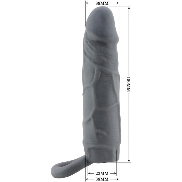 Guaina prolunga per pene realistica stimolatore con anello fallico pretty love