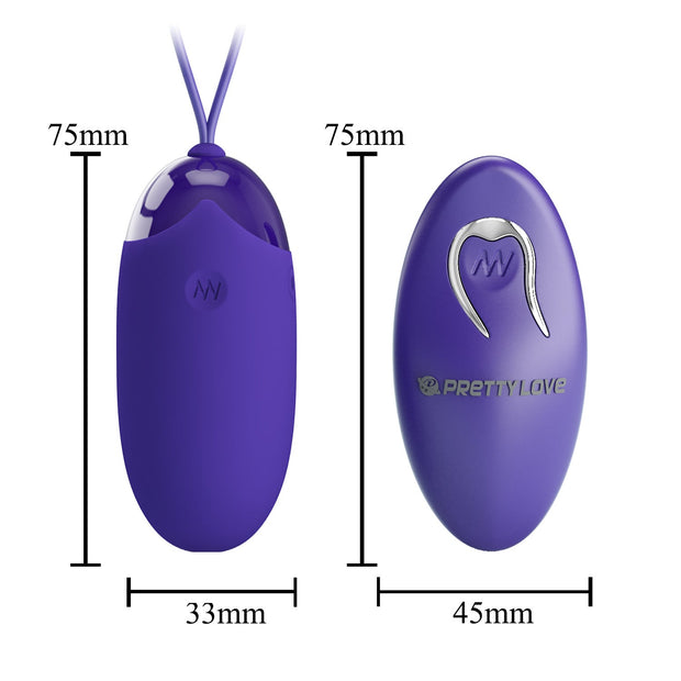 Ovetto vibrante stimolatore vaginale in silicone con telecomando baile