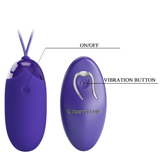 Ovetto vibrante stimolatore vaginale in silicone con telecomando baile