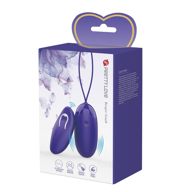 Ovetto vibrante stimolatore vaginale in silicone con telecomando baile