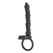 Dildo strap-on con anelli fallici in silicone stimolatore doppio baile