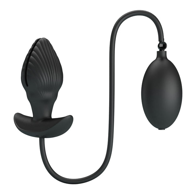 Vibratore anale in silicone ricaricabile con pompa baile