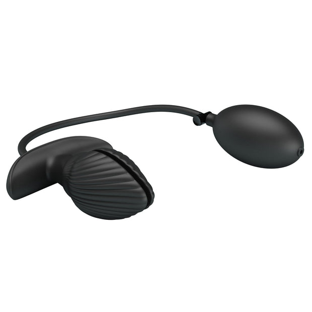 Vibratore anale in silicone ricaricabile con pompa baile