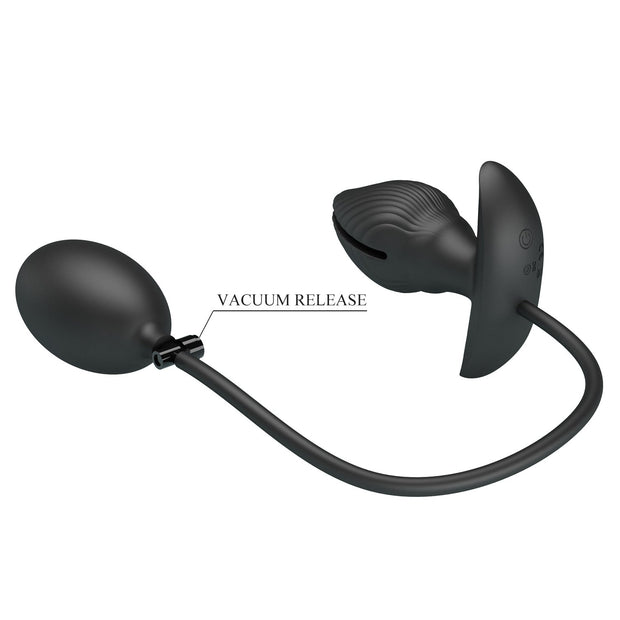Vibratore anale in silicone ricaricabile con pompa baile