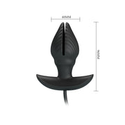 Vibratore anale in silicone ricaricabile con pompa baile