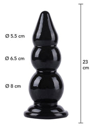 Plug anale con ventosa bullplug balls 23 cm hidden desire