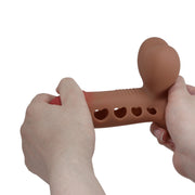 Guaina indossabbile prolunga pene in silicone gonfiabile pretty love