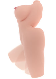 Masturbatore busto realistico femminile vagina e ano pentrabili masturbatore per lui big busty hidden desire