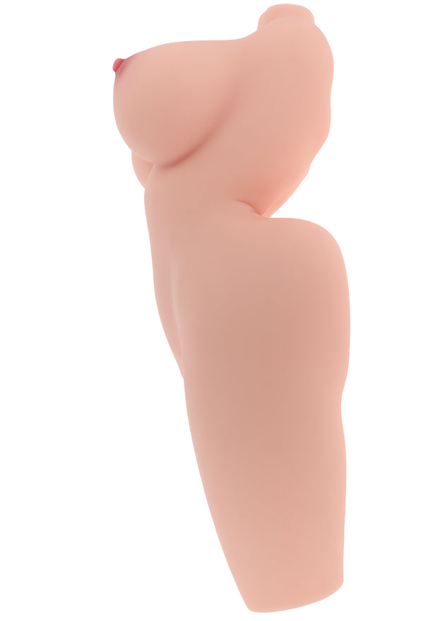 Masturbatore busto realistico femminile vagina e ano pentrabili masturbatore per lui big busty hidden desire