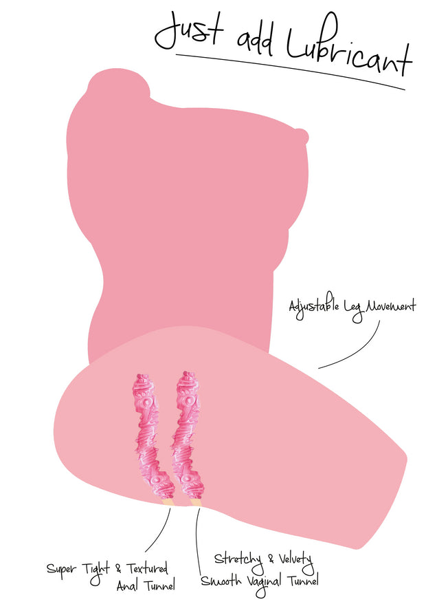 Masturbatore busto realistico femminile vagina e ano pentrabili masturbatore per lui big busty hidden desire